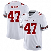 Ohio State Buckeyes 47 Chic Harley White Nike College Football Jersey Dzhi,baseball caps,new era cap wholesale,wholesale hats